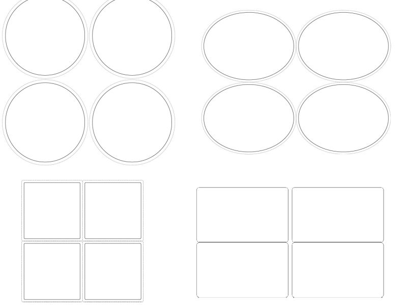 Templates for Round Labels