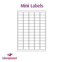 Paper Labels, 65 White Labels Per Sheet, 38.1 x 21.2mm, LP65/38