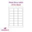 Gloss White Photo Quality Labels, 21 per sheet, 63.5 x 38.1mm, LP21/63 GWPQ