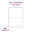 Gloss White Photo Quality Labels, 4 per sheet, 99.1 x 139mm, LP4/99 GWPQ