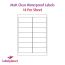 Laser Matt Transparent Polyester Labels, 14 per sheet, 99.1 x 38.1mm, LP14/99 MTP