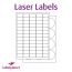 Matt White Polyester Labels For Laser Printers, 21 per sheet, 63.5 x 38.1mm, LP21/63 MWP