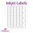 Matt White Polypropylene Labels For Inkjet Printers, 21 per sheet, 63.5 x 38.1mm, LP21/63 MWPP