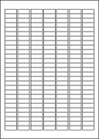 Gloss Clear Polyester Labels For Inkjet Printers, 189 per sheet, 25.4 x 10mm, LP189/25 GCP