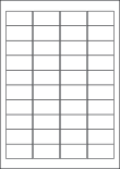 Gloss Clear Polyester Labels For Laser Printers, 40 per sheet, 45.7 x 25.4mm, LP40/45 GTP