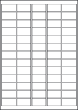 Gloss Clear Polyester Labels For Laser Printers, 65 per sheet, 38.1 x 21.2mm, LP65/38 GTP