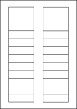 Gloss Clear Removable Polyester Labels For Laser Printers, 24 per sheet, 72 x 21.15mm, LP24/72 GTR