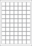 Gloss Clear Removable Polyester Labels For Laser Printers, 70 per sheet, 25mm, LP70/25SQ GTR