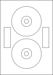 Laser Gloss White Labels For CDs/DVDs, 118mm, LPCD118N GW