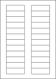 Laser Matt Transparent Polyester Labels, 24 per sheet, 72 x 21.15mm, LP24/72 MTP