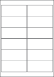 Laser Removable Clear Polyester Labels, 12 per sheet, 99.1 x 42.3mm, LP12/99 GTR