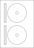 Laser Semi-Gloss White Labels For CDs/DVDs, 117mm, LPCD117 SG