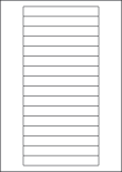 Matt White Polyolefin Labels For Inkjet/Laser Printers, 16 per sheet, 145 x 17mm, LP16/145 MWPO