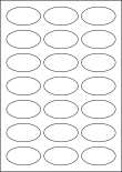 Matt White Polyolefin Labels For Inkjet/Laser Printers, 21 per sheet, 60 x 34mm, LP21/60OV MWPO