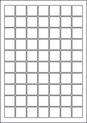 Gloss Clear Removable Polyester Labels For Laser Printers, 70 per sheet, 25mm, LP70/25SQ GTR