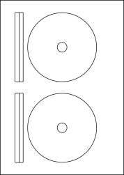 Gloss White Photo Quality Labels For CDs/DVDs, 117mm, LPCD117 GWPQ