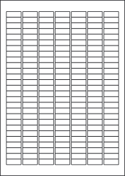 Matt White Polyolefin Labels For Inkjet/Laser Printers, 189 per sheet, 25.4 x 10mm, LP189/25 MWPO