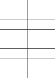 Matt White Removable Polyester Labels For Laser Printers, 16 per sheet, 105 x 37.12mm, LP16/105 MWR