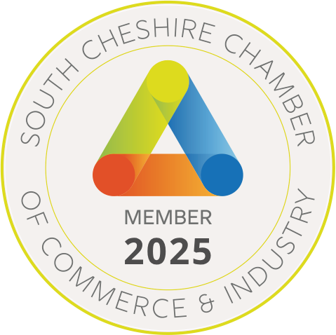 Label Planet's Membership Badge from the South Cheshire Chamber of Commerce & Industry