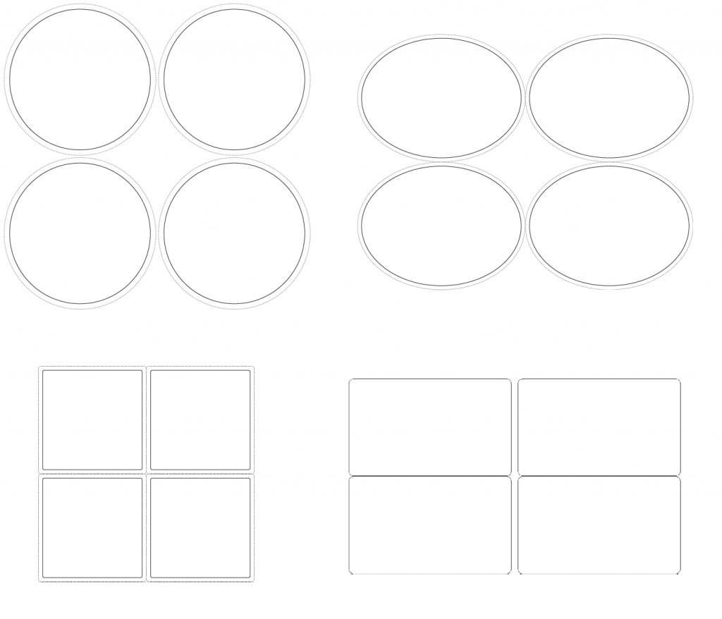 label shapes template
